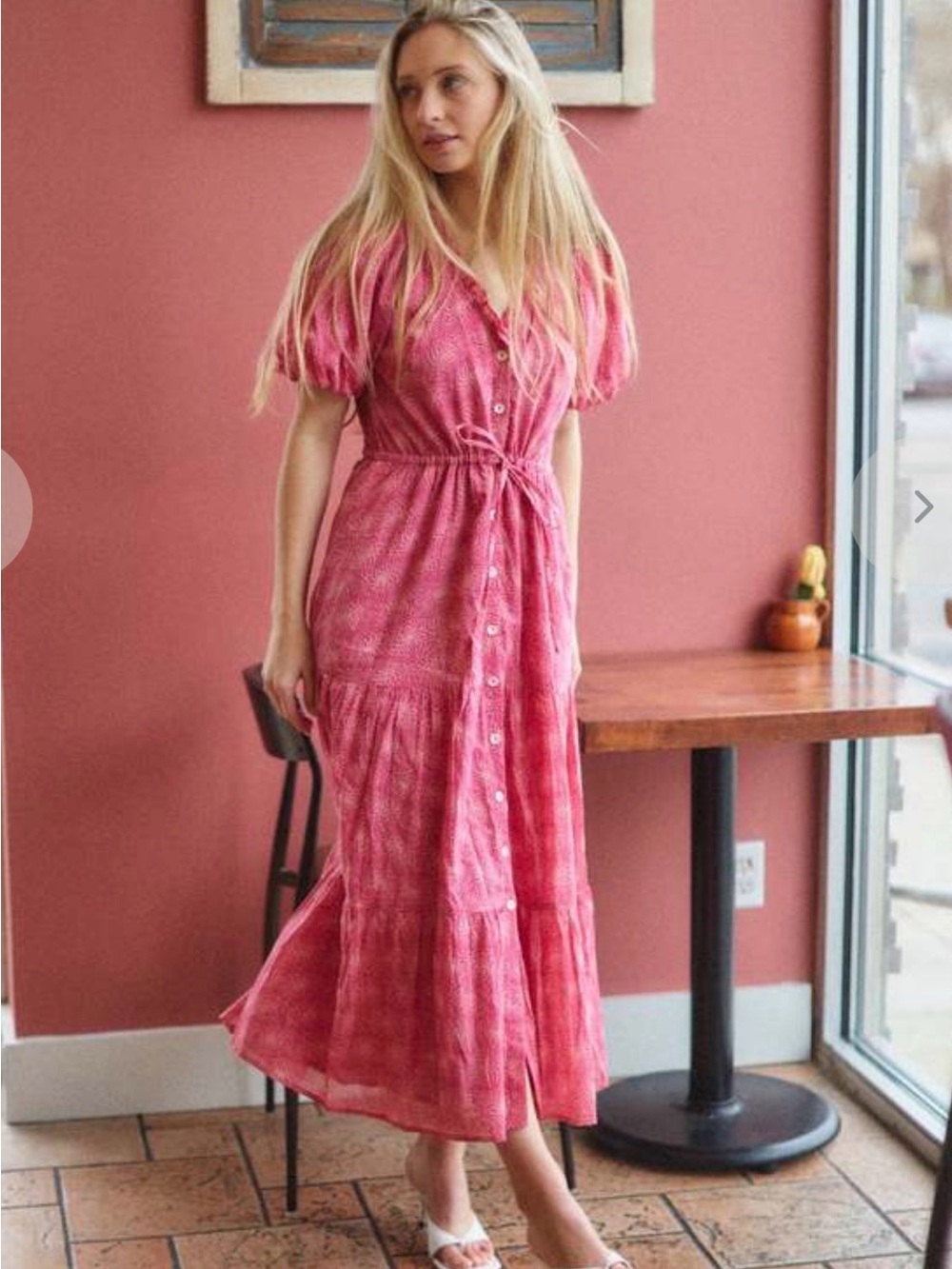 Banjanan Poppy Dress in Petal Power Fuchsia